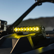 Load image into Gallery viewer, Baja Designs Polaris Pro-R S8 10in Hood Mount Kit - Amber