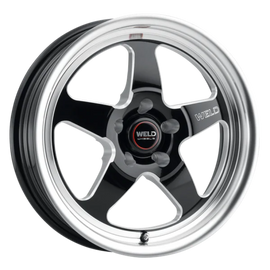 Weld S155 17x10 Ventura Drag 5x120 ET42 BS7.25 Gloss BLK MIL DIA 78.1