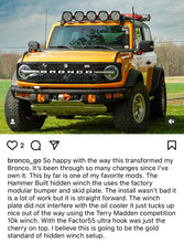 Load image into Gallery viewer, Hammer Built Ford Bronco Hidden Winch Mount