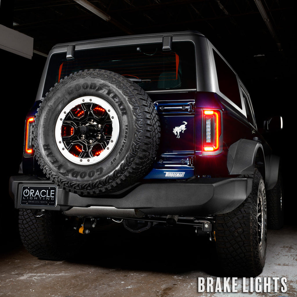 Oracle Lighting 21-24 Ford Bronco Flush Style LED Taillights - 5892-504 RED