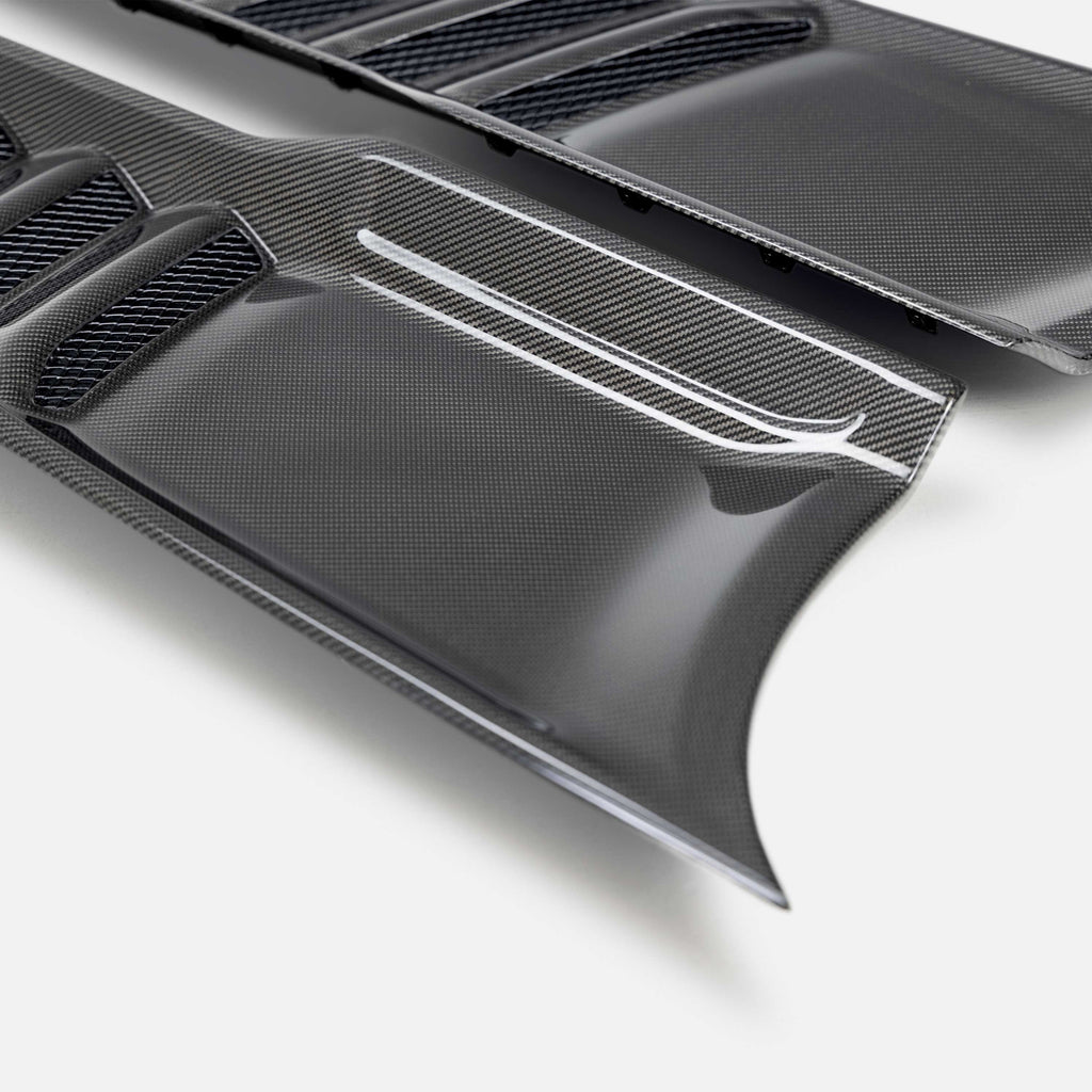 Anderson Composites Type-OE Carbon Fiber Hood Vents For 2021-2024 RAM TRX (Pair)