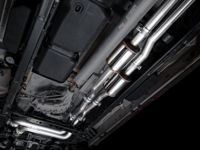 AWE 25+ RAM 1500 3.0TT 0FG Catback Touring Exhaust - Diamond Black Tips