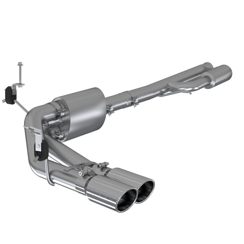MBRP 2019+ Chevrolet Silverado 1500 4.5L/5.3L Pre-Axle Dual Side Exit w/ 4in OD Tip- T304
