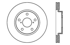 StopTech SportStop 10 Lexus HS 250h / 08-09 Scion xB Slotted & Drilled Right Front Rotor