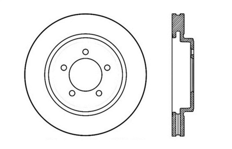 StopTech Slotted & Drilled Sport Brake Rotor