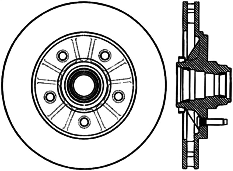 StopTech Sport Cryo Drilled & Slotted Rotor Right