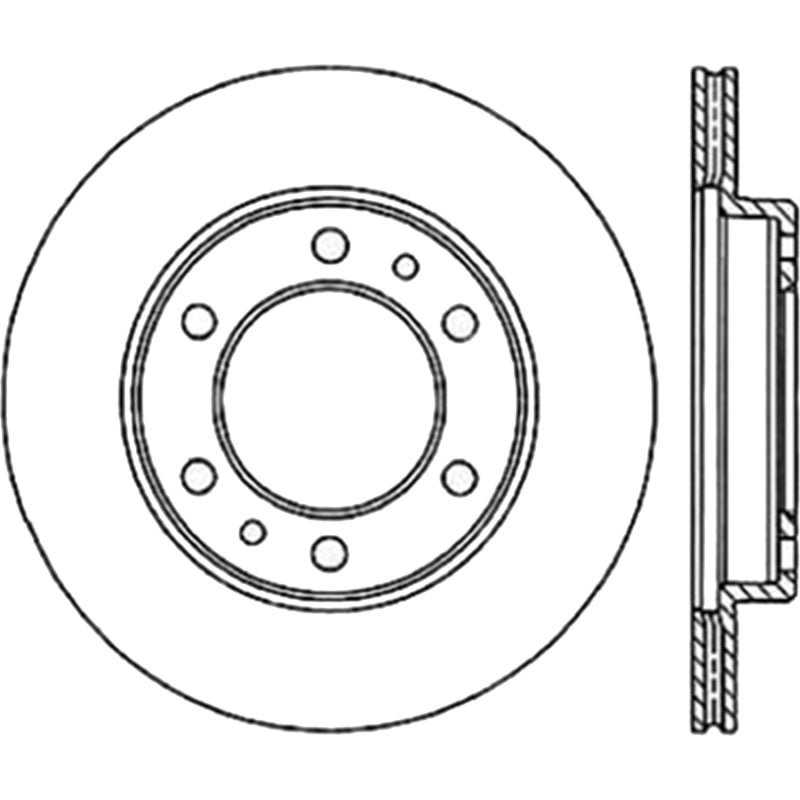 StopTech SportSlot Slotted Cryo Front Right Rotor 81-89 Toyota Land Cruiser