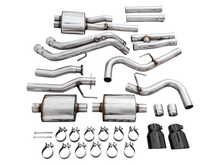 Load image into Gallery viewer, AWE Tuning 16-22 Toyota Tacoma 0FG Cat-Back Exhaust w/ BashGuard - Dual Diamond Black Tips