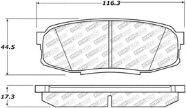 StopTech Street Select Brake Pads - Rear