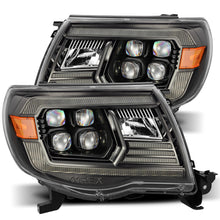 Load image into Gallery viewer, AlphaRex 05-11 Toyota Tacoma NOVA LED Projector Headlights Plank Style Alpha Black w/Actv Light/DRL