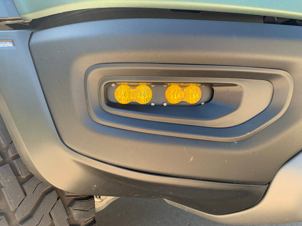 Hammer Built TRX Flush Fit Fog Light Kit (Baja Designs S2s)