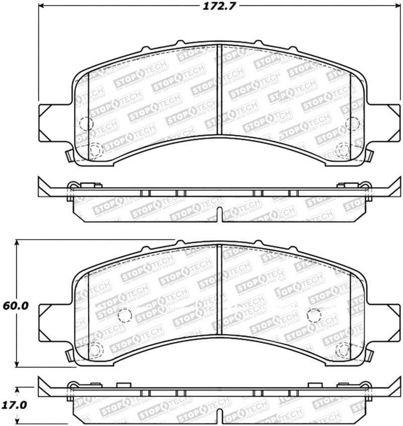 StopTech Street Select Brake Pads